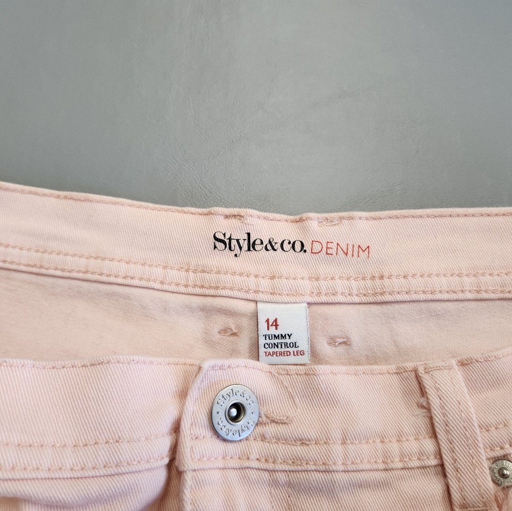 Style & Co. Soft Pink Denim Jeans